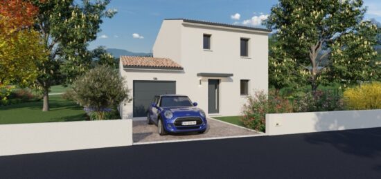 Maison neuve à Laudun-l'Ardoise, Occitanie