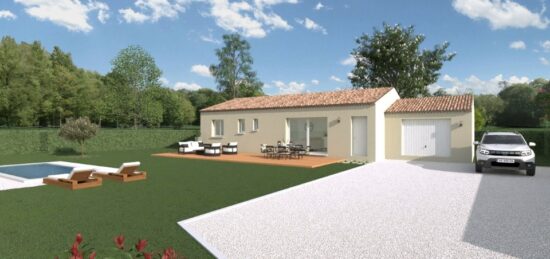 Maison neuve à Laudun-l'Ardoise, Occitanie