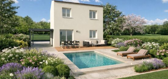 Maison neuve à Laudun-l'Ardoise, Occitanie