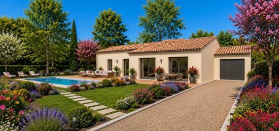 Maison neuve à Saussines, Occitanie