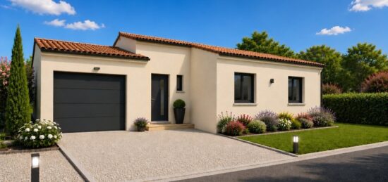 Maison neuve à Saussines, Occitanie