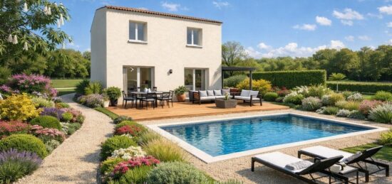 Maison neuve à Fons, Occitanie