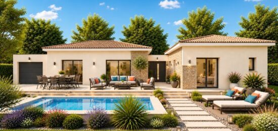 Maison neuve à Sommières, Occitanie