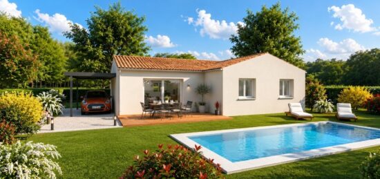 Maison neuve à Tresques, Occitanie