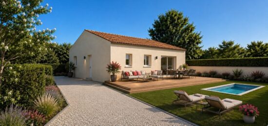 Maison neuve à Blauzac, Occitanie